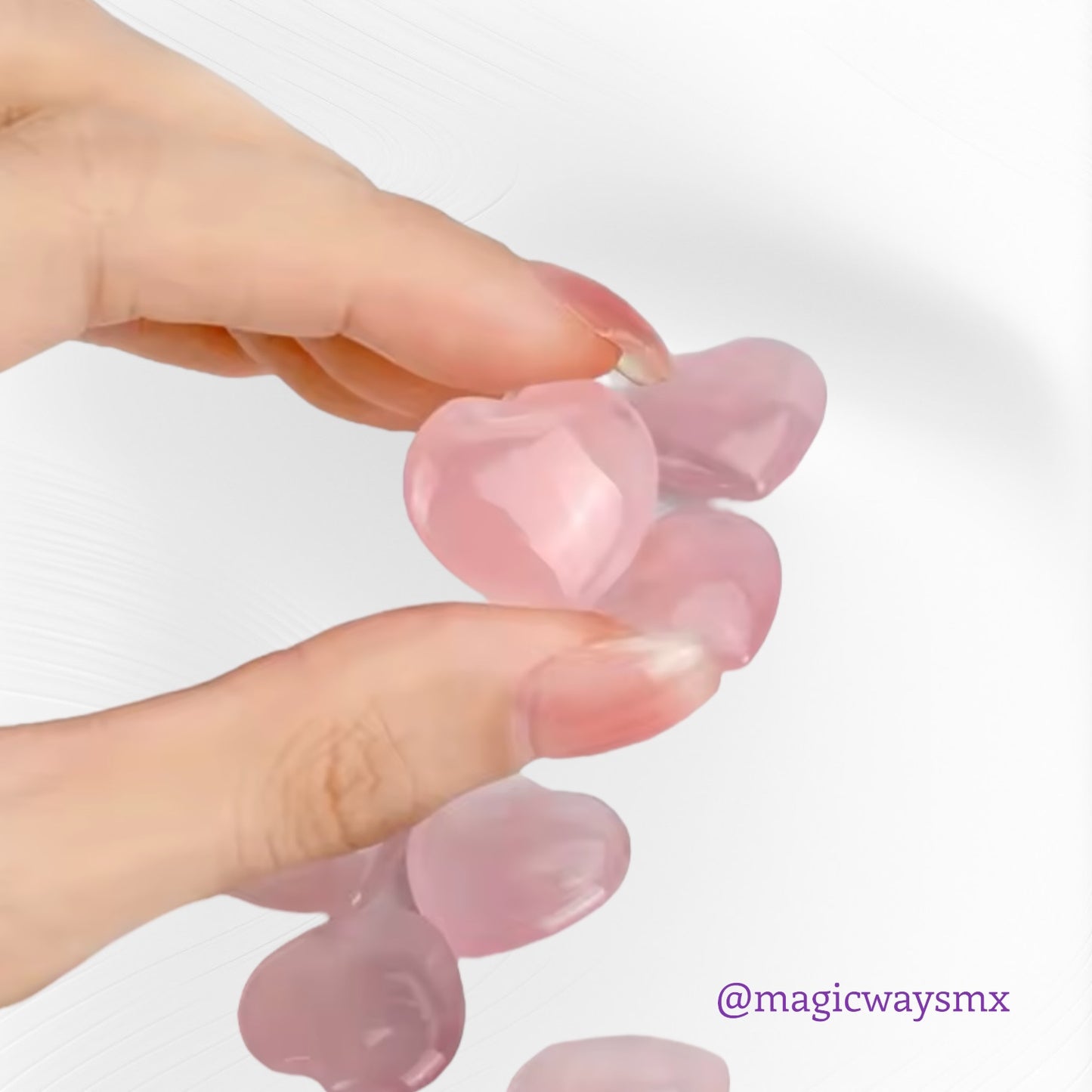 Corazón de Cuarzo Rosa