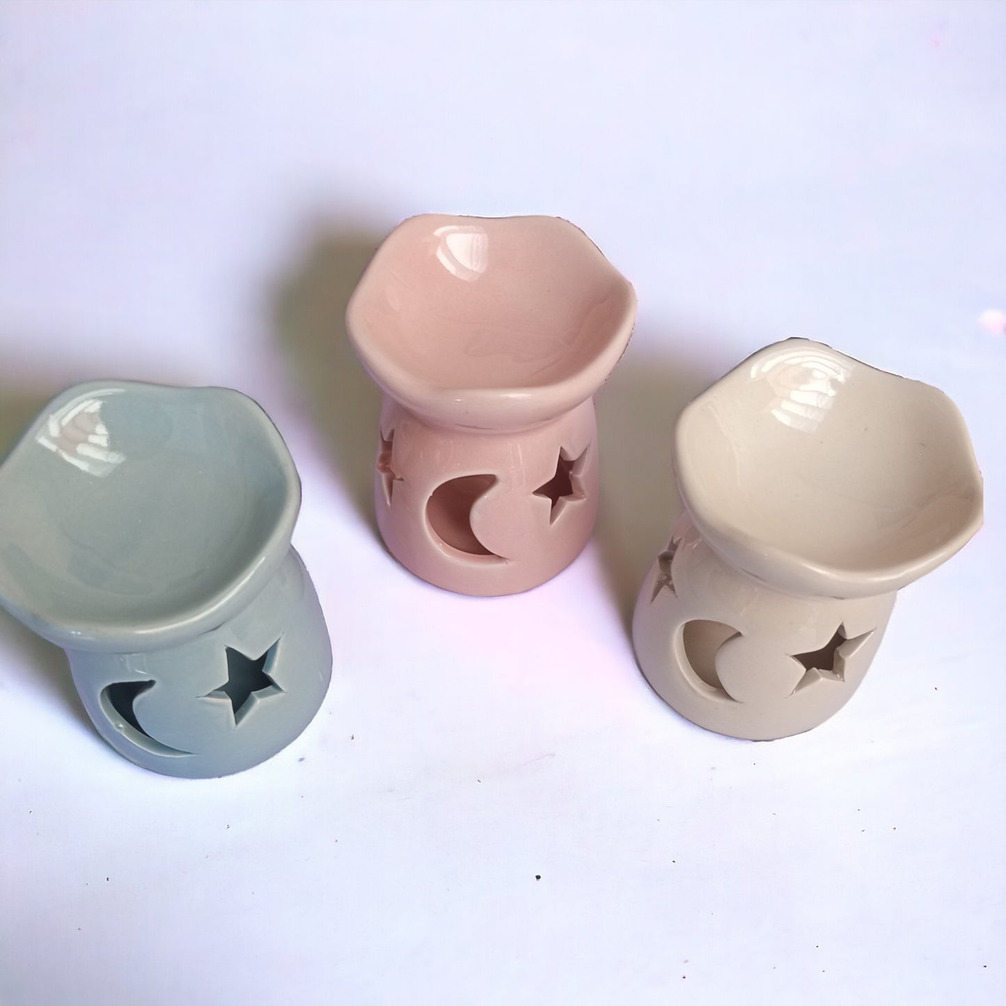 Difusor Aromático de cerámica con Luna y Estrellas