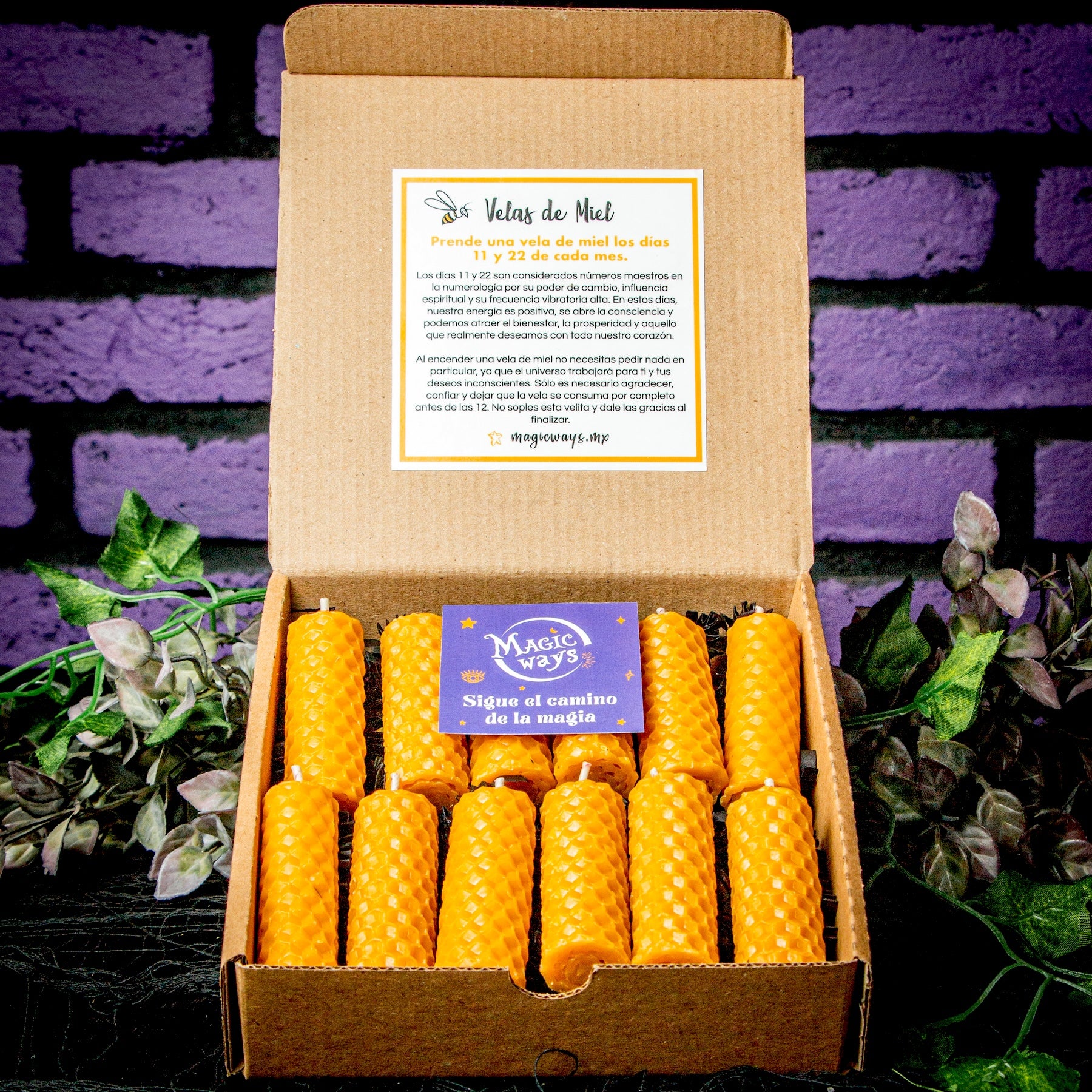 Kit velas de Miel Magic Ways 2