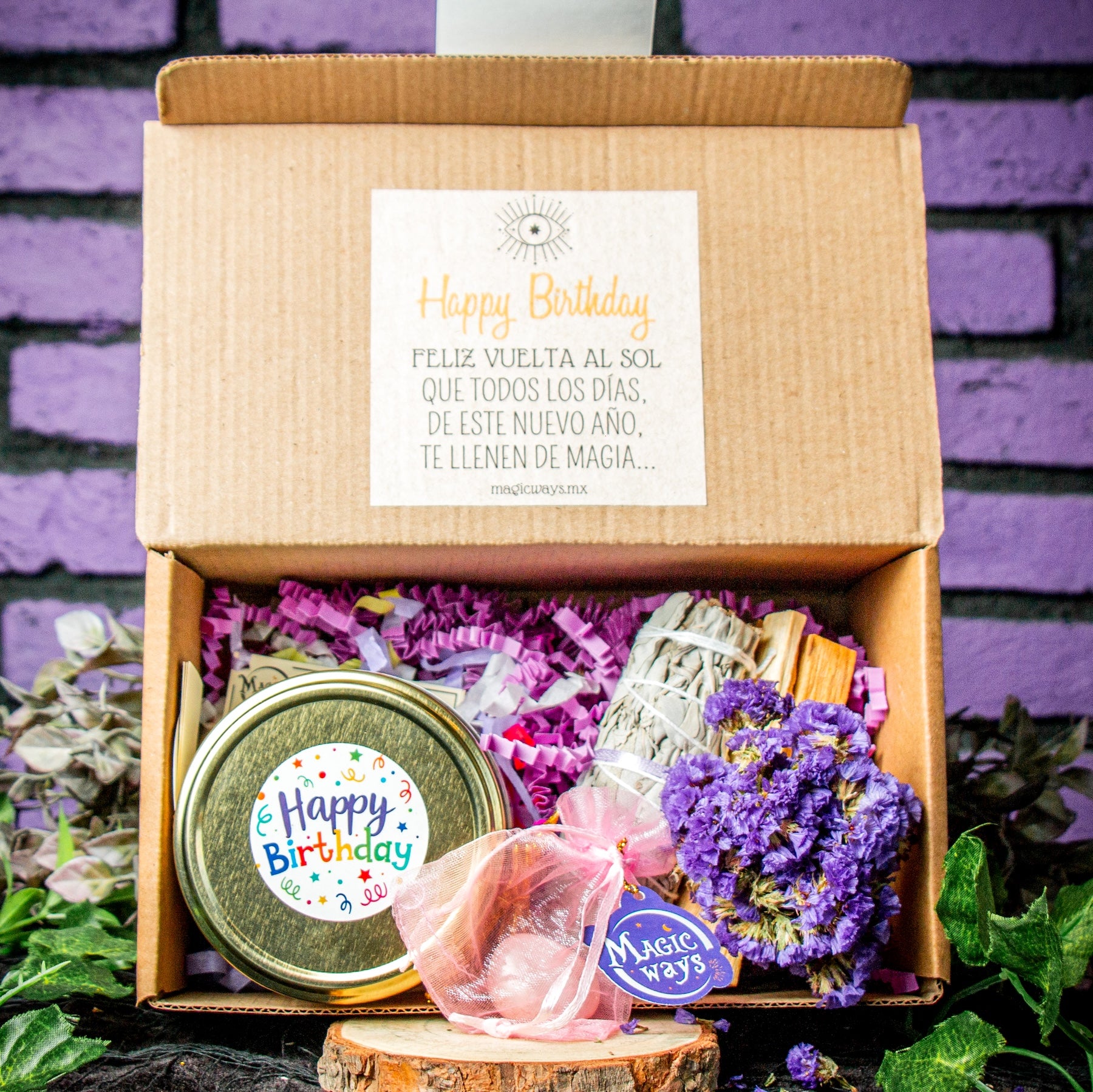 Caja de Regalo con Vela de Cumpleaños Magic Ways