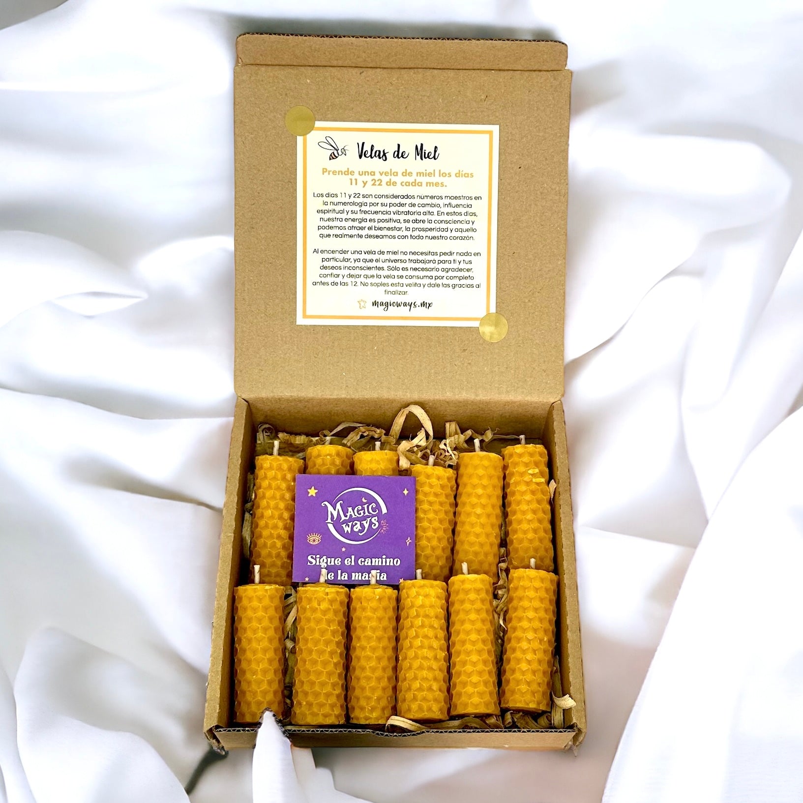 Kit velas de Miel Magic Ways 4