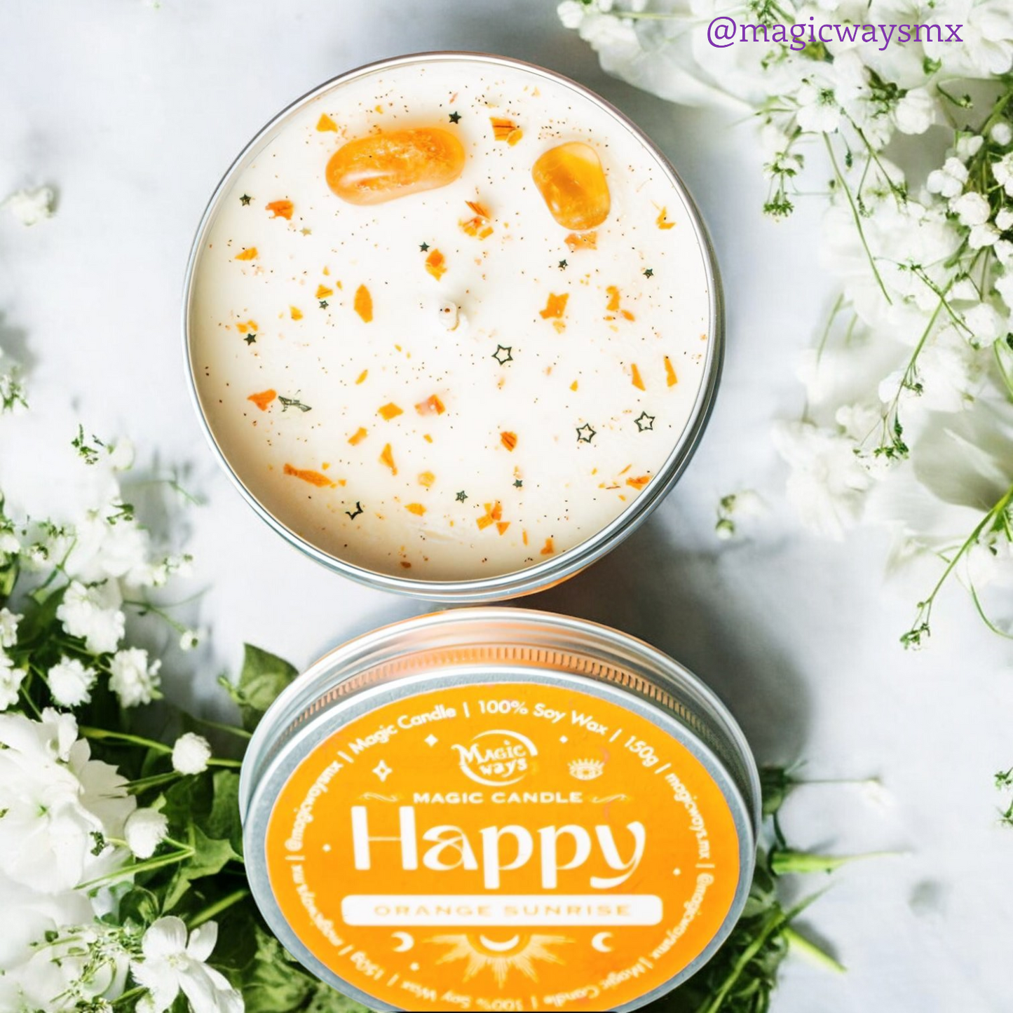 HAPPY- Vela de gratitud y optimismo