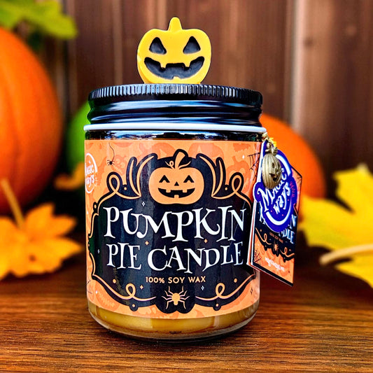 Vela Pumpkin Pie con Turmalina Negra – Halloween