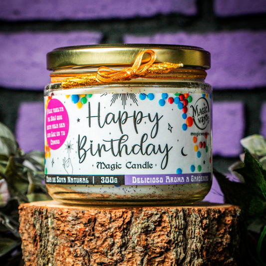 Vela de Cumpleaños Gardenias Magic Ways Regalo