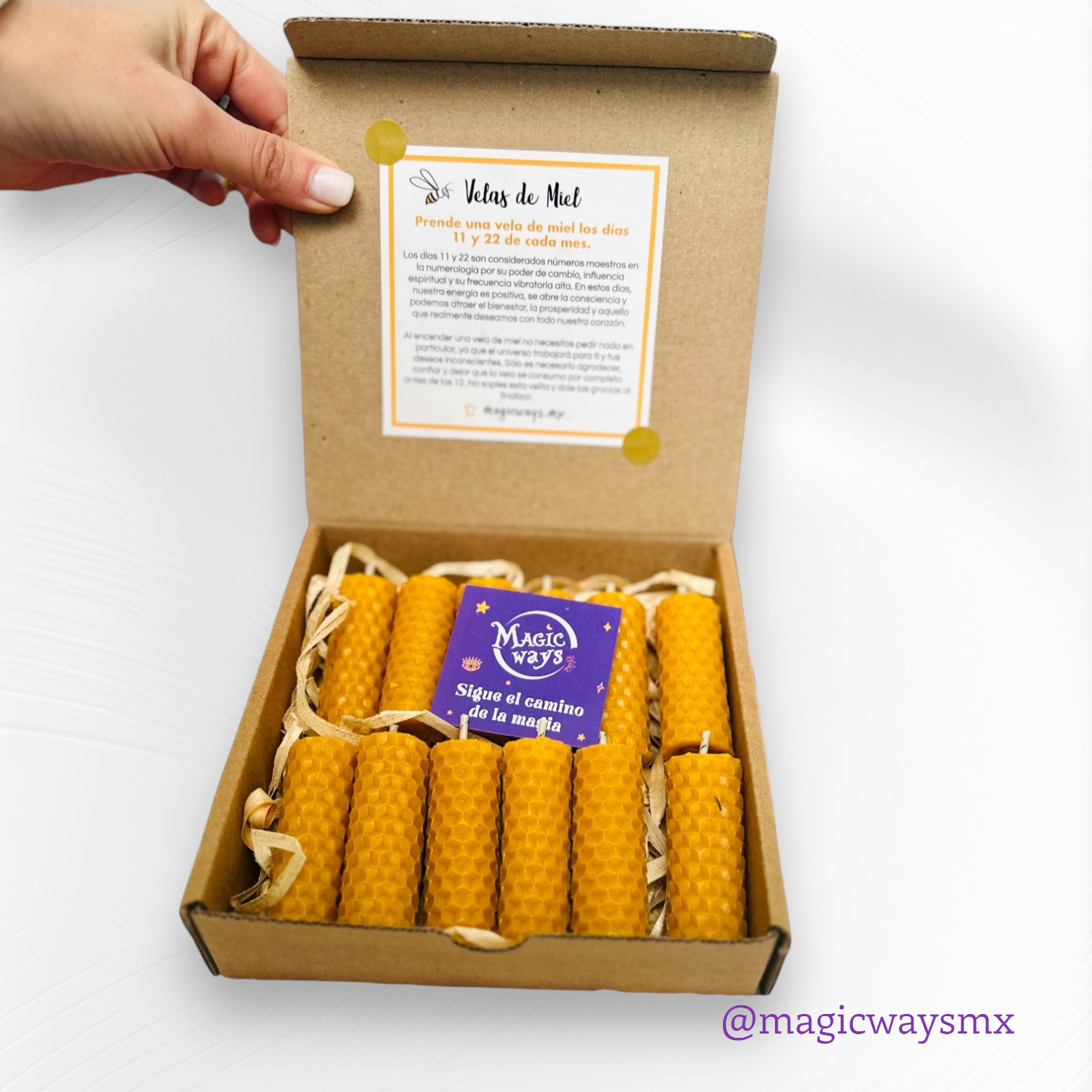 Kit velas de Miel Magic Ways 3