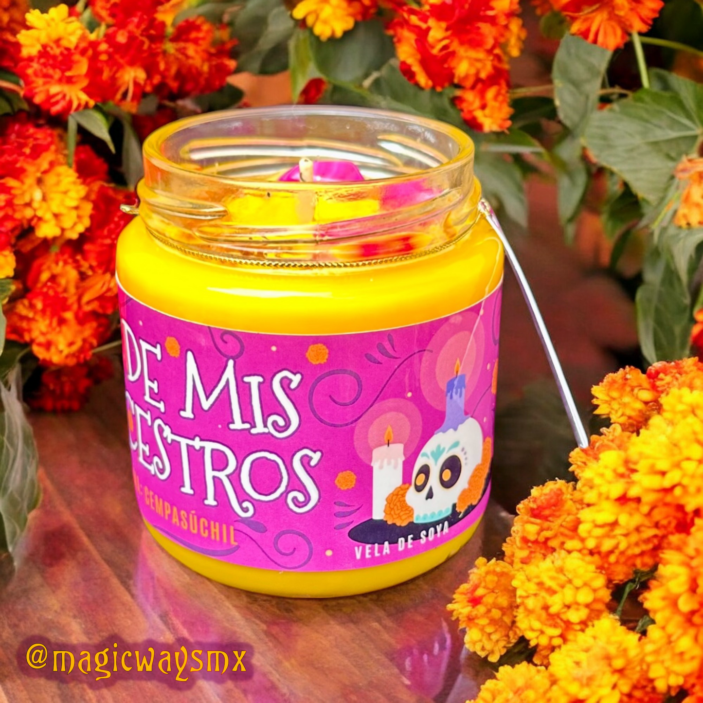 Vela LUZ DE MIS ANCESTROS (Día de Muertos)