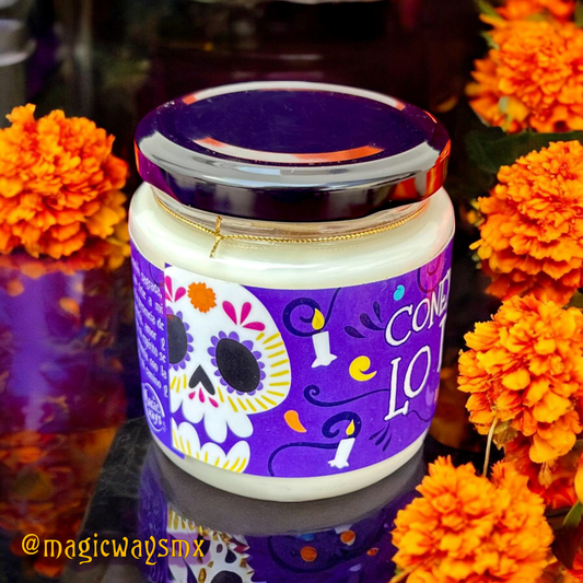 Vela CONEXIÓN CON LO DIVINO (Día de Muertos)