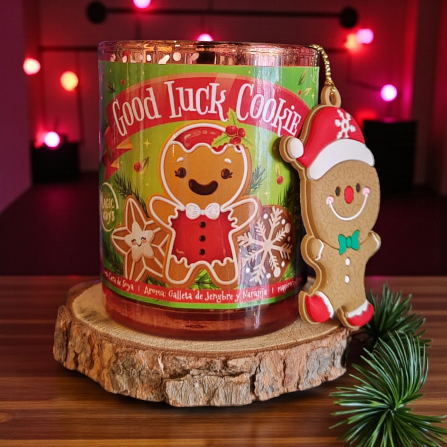 Vela Good Luck Cookie- Navidad